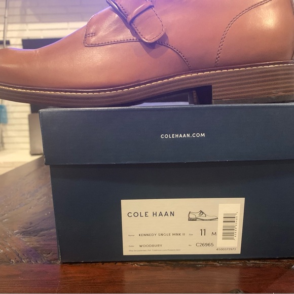 Cole Haan Men's Tan Leather Derbys - Picture 4 of 7